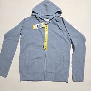 Modern Ambition Men’s Full Zip Hoodie Sweater, Blue, Size S